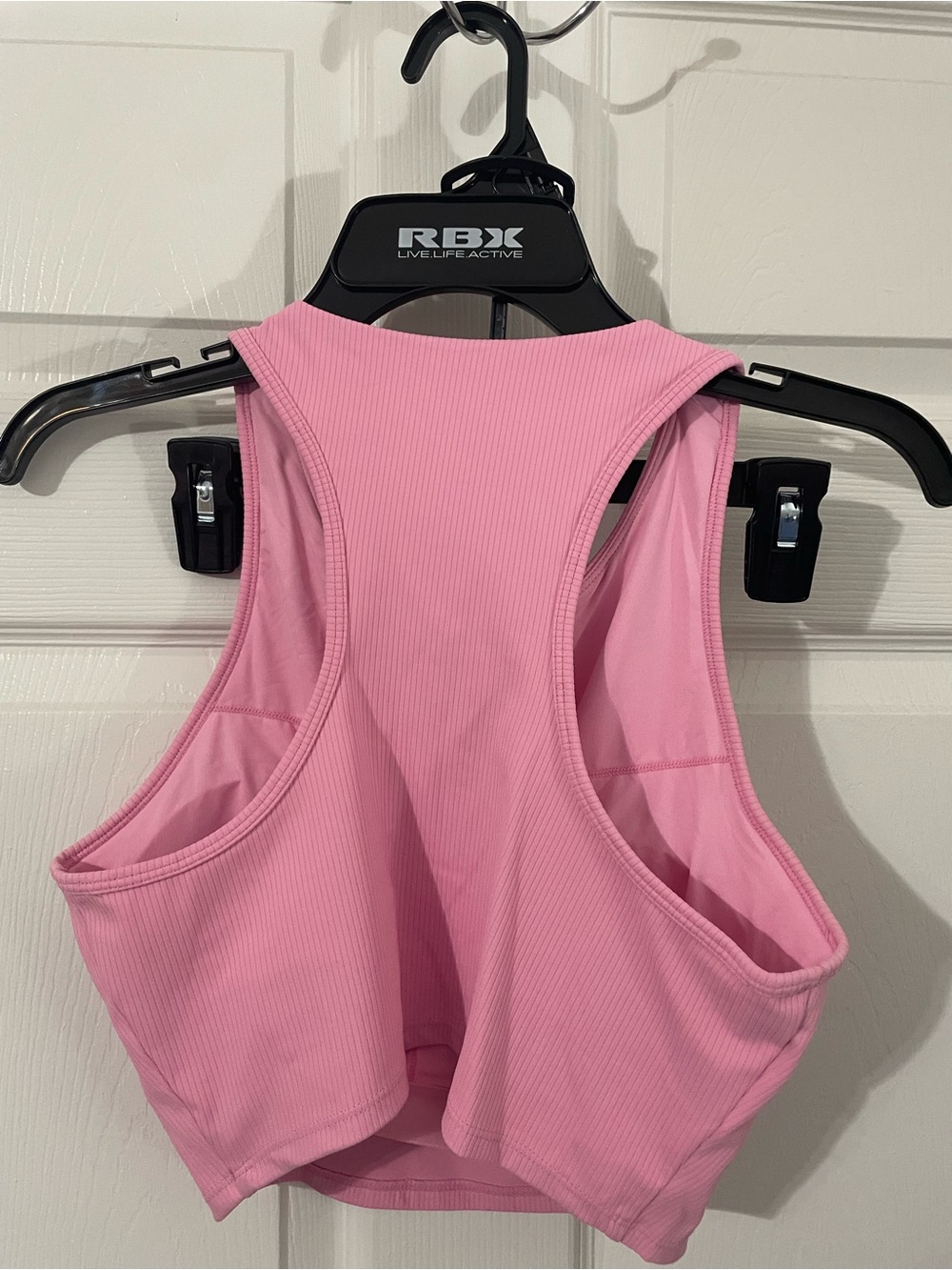 JoyLab Pink Lace-Up Ribbed Tank Top and Leggings Set - Picture 7 of 7